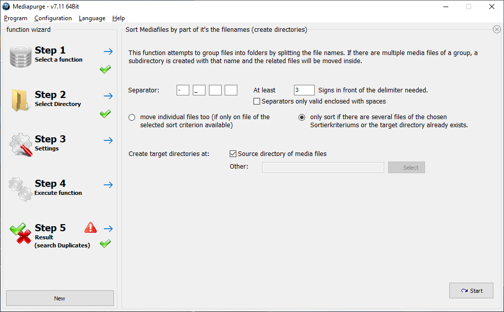 mediapurge_sort_in_subdirectory_from_filename.png